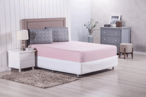 Jogo de Lençol Casal Modern 3 Peças100% Poliéster Percal de Poliéster 300 Fios rosa hill decor