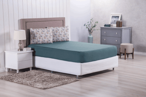 Jogo de Lençol Casal Modern 3 Peças100% Poliéster Percal de Poliéster 300 Fios verde hill decor