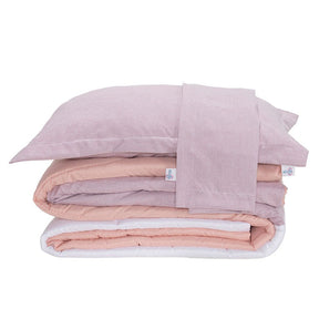 Kit Edredom King Rosa 400 Fios Linho Colorful_Hill Decor_hilldecor.com_