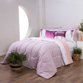 Kit Edredom King Rosa 400 Fios Linho Colorful_Hill Decor_hilldecor.com_