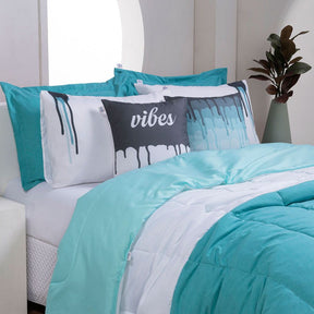 Kit Edredom King Verde 400 Fios Linho Colorful_Hill Decor_hilldecor.com_