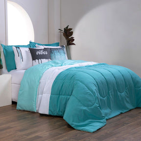 Kit Edredom King Verde 400 Fios Linho Colorful_Hill Decor_hilldecor.com_