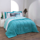 Kit Edredom King Verde 400 Fios Linho Colorful_Hill Decor_hilldecor.com_