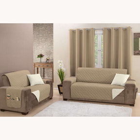 Kit Jogo Protetor de Sofá Manu 2 e 3 Lugares Dupla Face King (auto-sku-598) - Hill Decor - usehill.com