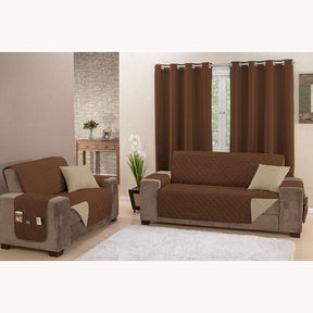 Kit Jogo Protetor de Sofá Manu 2 e 3 Lugares Dupla Face King (auto-sku-598) - Hill Decor - usehill.com