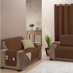 Kit Jogo Protetor de Sofá Manu 2 e 3 Lugares Dupla Face King (auto-sku-598) - Hill Decor - usehill.com