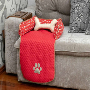 Protetor de Sofá Pet Meg Impermeavel Pequeno Vermelho (CNF417) - Hill Decor - usehill.com